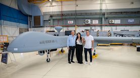 בועז לוי יובל רפאל ויאיר כץ, צילום: התעשייה האווירית